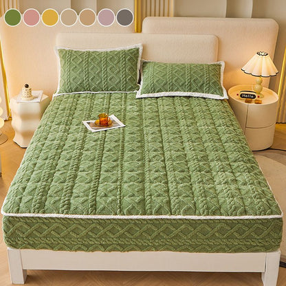 🛏️ 50% DE RÉDUCTION ! 🎁 Drap-Housse Chaud & Ajusté – Flanelle Épaisse, Poches Jusqu'à 40cm, Sommeil Réparateur ❄️🛌