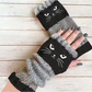 🎁 Promotion du dernier jour 42 % DE RÉDUCTION 🐱 Gants tricotés pour femmes avec motif chat — Pour des mains au chaud et des doigts libres 🧶