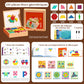✨ Puzzle Magnétique en Bois - 180 Pièces Géométriques, Apprentissage STEM, Boîte de Rangement Portable ✨