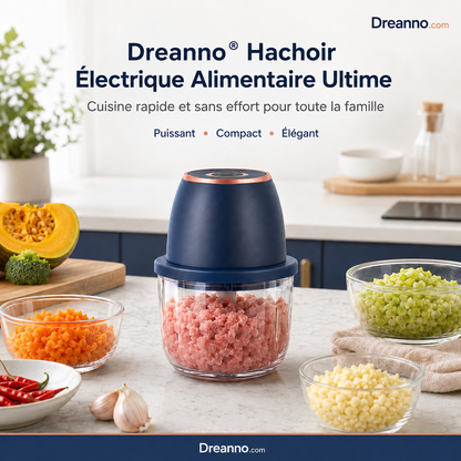 🤖 PROMO LIMITÉE 50% DE RÉDUCTION ! 💥 Robot Ménager Électrique Puissant – Mixage, Hachage, Pétrissage, Polyvalent ✨
