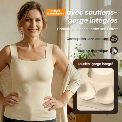 📢📢49% de réduction ! Débardeur Femme avec Soutien-Gorge Intégré – Ultra Confort & Silhouette Parfaite