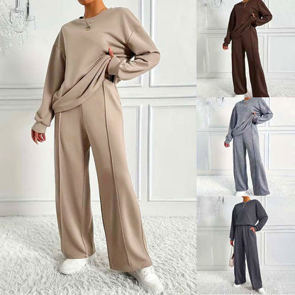 💎 60% DE RÉDUCTION ! 💎 Ensemble Femme Confortable à Manches Longues + Pantalon – Tissu Doux, Coupe Décontractée & Poches Pratiques 🌸👖