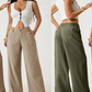 👖 PROMOTION EXCEPTIONNELLE 50% DE RÉDUCTION ! ✨ Pantalon Large Femme Coton-Lin – Léger, Respirant, Polyvalent 🌿