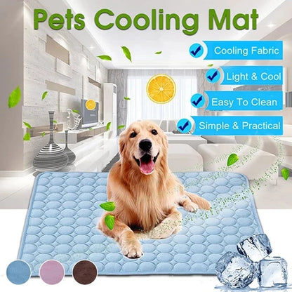 🐾 PROMO LIMITÉE 50% DE RÉDUCTION ! ❄️ Tapis Rafraîchissant pour Animaux – Gel Non Toxique, Fraîcheur Durable, Lavable 🏠