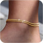 💜 DERNIERS JOURS : ACHETEZ 1, OBTENEZ 1 GRATUIT ! 👣 Bracelet de Cheville en Argent – Design Multicouche, Étanche & Taille Ajustable ✨