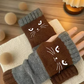 🎁 Promotion du dernier jour 42 % DE RÉDUCTION 🐱 Gants tricotés pour femmes avec motif chat — Pour des mains au chaud et des doigts libres 🧶