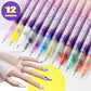 🎨50% de réduction ! Coffret de 12 Stylos pour Nail Art – Couleurs Vives, Pointe Fine 0,5 mm ✨