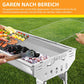 🔥 50% DE RÉDUCTION LIMITÉE ! Barbecue Charbon Pliable Acier Inox – Compact, Portable & Parfait pour Camping ou Jardin ✨