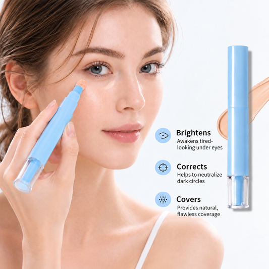 💄 PROMO FLASH : 50% DE RÉDUCTION ! Stylo Anticernes Hydratant à Embout Éponge – Fini Naturel & Application Ciblée for un Teint Frais et Unifié ✨