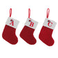 🔥SOLDES -48 % DE RÉDUCTION🔥  Chaussettes en tricot douillettes, sac cadeau brodé en forme de bonbon, chaussette de Noël avec lettre