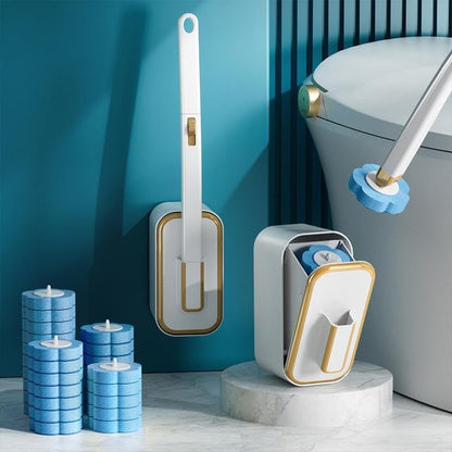 💎50% DE RÉDUCTION ! 💎 Ensemble de Brosses de Toilette Jetables à Fixation Murale – Hygiénique, Élégant & Gain de Place