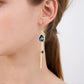 🦚 PROMO LIMITÉE 50% DE RÉDUCTION ! ✨ Boucles d'oreilles Paon – Dorées, Pendantes, Strass, Cadeau 🎁