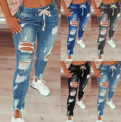 👖 OFFRE FLASH : 50% DE RÉDUCTION ! ⚡ Jean Skinny Stretch à Taille Ajustable – Tissu Élastique, Effet Remodelant & Coupe Parfaite ✨