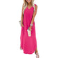 🏖️ PROMO FLASH : -50% ! 🔥 Robe d‘Été Femme Maxi – Légère, Fluide avec Poches & Fente Latérale pour Tous Vos Moments Soleil 👗