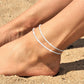 💜 DERNIERS JOURS : ACHETEZ 1, OBTENEZ 1 GRATUIT ! 👣 Bracelet de Cheville en Argent – Design Multicouche, Étanche & Taille Ajustable ✨