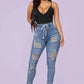 👖 OFFRE FLASH : 50% DE RÉDUCTION ! ⚡ Jean Skinny Stretch à Taille Ajustable – Tissu Élastique, Effet Remodelant & Coupe Parfaite ✨