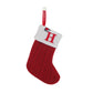 🔥SOLDES -48 % DE RÉDUCTION🔥  Chaussettes en tricot douillettes, sac cadeau brodé en forme de bonbon, chaussette de Noël avec lettre