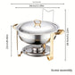 🍽️ 55% DE RÉDUCTION ! Ensemble de Buffet Inox Pro – 2 Réchauds 5L, Design Élégant & Chaleur Longue Durée ✨