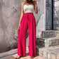 👖 PROMO LIMITÉE 50% DE RÉDUCTION ! 💥 Pantalons Larges pour Femmes – Taille Élastique, Plissés, Confortables ✨