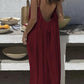 📢📢60% DE RÉDUCTION ! 👗☀️ Robe Camisole Femme Élégante – Dos Nu, Cordon de Serrage & Coupe Longue pour un Été Chic et Frais ⚡