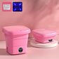 💎 60% DE RÉDUCTION ! 💎 Machine à Laver Pliable – Compacte, Portable & avec Lampe Bleue Antibactérienne 🔆🧺