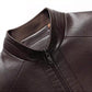📢 60 % DE RÉDUCTION !! ⏰ Veste Chaude en Cuir pour Homme – Doublure en Peluche, Col Montant & Multiples Poches 🖤