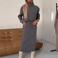 🔥 -60% POUR UNE DURÉE LIMITÉE ! Ensemble robe + pull col roulé – Tricot ultra-doux, chaleur et élégance garanties.