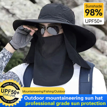 🧢 OFFRE SPÉCIALE : 50% DE RÉDUCTION ! 🏔️ Chapeau d’Alpinisme – Protection UV 50+, Masque Amovible, Anti-Poussière & 5 Couleurs 🌞