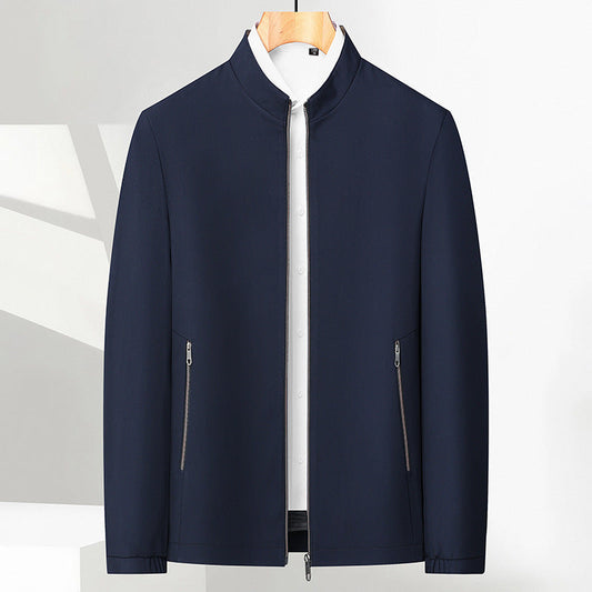 🔥Best-seller🔥Veste Décontractée à Col Montant et Fermeture à Glissière pour Hommes