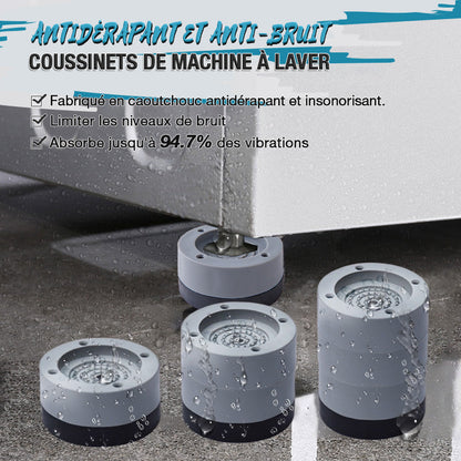 🛡️ PROMO LIMITÉE 50% DE RÉDUCTION ! ✨ Coussinets de Machine à Laver Antidérapants – Absorption 95% Vibrations, Silence 🧼