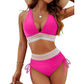 🔥55% de réduction ! 🩱 Bikini taille haute avec contrôle ventre & patchwork coloré – 6 couleurs, ajustable et ultra flatteur 💕