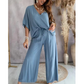 💎 -48% COMBINAISON FEMME UNIE ! 💎 Col V, Taille Réglable & Tissu Doux pour un Style Décontracté Chic