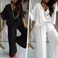 💎 -48% COMBINAISON FEMME UNIE ! 💎 Col V, Taille Réglable & Tissu Doux pour un Style Décontracté Chic