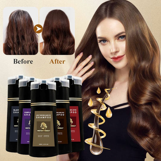 🎉🧴Achetez 2, obtenez 1 gratuit ! Shampooing Colorant Instantané – Couleur intense en 1 lavage, sans ammoniaque