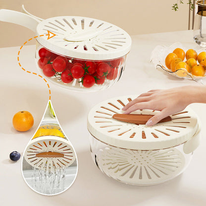 🎉 50% DE RÉDUCTION ! ✨ Panier de Drainage avec Couvercle – Lavage, Stockage & Égouttage Multifonction 🌱