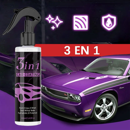 🔥Køb 2 få 1 gratis🔥3 i 1 holdbar spray med høj beskyttelse til biloverfladebehandling