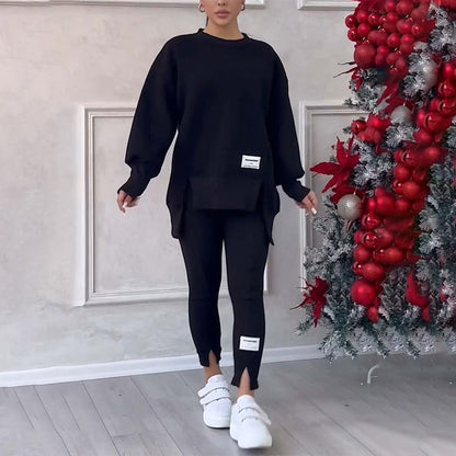 📢📢56 % de réduction !!!  ✨Ensemble Sweat-Shirt Et Leggings Décontractés Pour Femmes