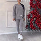 📢📢56 % de réduction !!!  ✨Ensemble Sweat-Shirt Et Leggings Décontractés Pour Femmes
