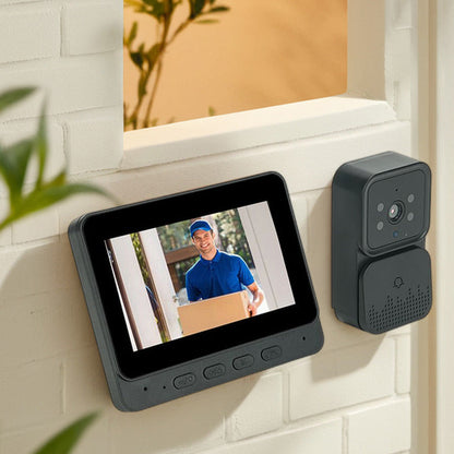 💎 50% DE RÉDUCTION ! 💎 Système de Sonnette Vidéo HD 4,3" – Vision Nocturne, Interphone & Enregistrement Automatique 🏠👁️