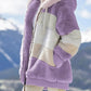 ❄️Offres du début de l'hiver 61%❄️Veste d'hiver en peluche pour femmes avec capuche et poches, en coloris contrastés.