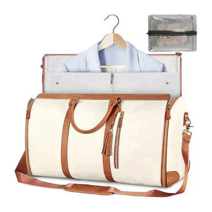 🧳 50% DE RÉDUCTION LIMITÉE ! Sac de Voyage Duffel – Organisez 6 jours de vêtements sans plis, en cuir PU spacieux ✈️