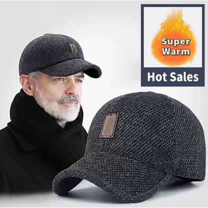 🔥 Black Friday : 50 % de réduction ! Casquette hiver chaude pour seniors – Double usage, protège-oreilles amovibles & style vintage 🧢🎁