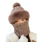 🐏 57 % de réduction – Nouveau bonnet hiver 2025 en laine épaisse et chaud : coupe-vent, style 2-en-1 écharpe-bonnet & tendance ! ❄️