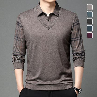 🔥 Black Friday : 49 % de réduction ! Pull-over deux pièces en tricot pour homme – Look superposé élégant, tissu doux & entretien facile 💼✨