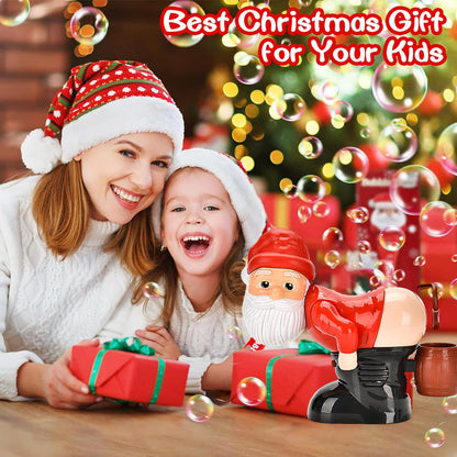 🔥 60% DE RÉDUCTION ! ✨ Machine à Bulles Père Noël - Musique et Lumières, Bulles Magiques en 1 Bouton 🎅💫