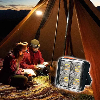 🔦⏰ 50% DE RÉDUCTION ! Lampe de Travail Solaire & Batterie Externe – 4 Modes, 90° Pivotante, Aimant & Étanche IP66 🏕️