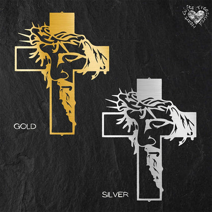 ✝️ PROMO LIMITÉE 50% DE RÉDUCTION ! 🏠 Décoration Murale Croix Métallique – Art Religieux en Fer Découpé, Inspiration Spirituelle ✨