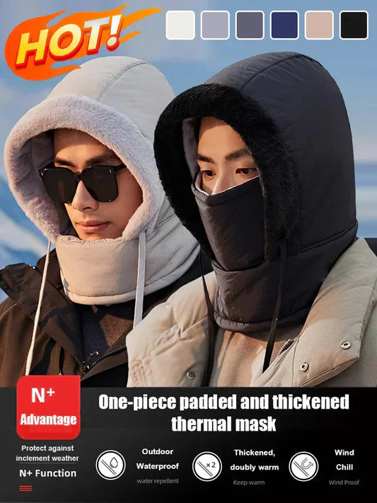 🧢❄️ Chapeau Thermique Épais avec Masque Intégré – Le plus beau cadeau pour votre famille !! 🎁🎁