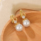 💎 60% DE RÉDUCTION ! 💎 Boucles d’oreilles Pendantes en Perles Étincelantes – Perles Synthétiques & Strass Scintillants pour un Éclat Intemporel ✨🌼