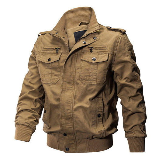 Veste Zipper Militaire Homme - Col Stand 👔⚡️ | Style Robust 🛡️🔥|Livraison offerte ✈️